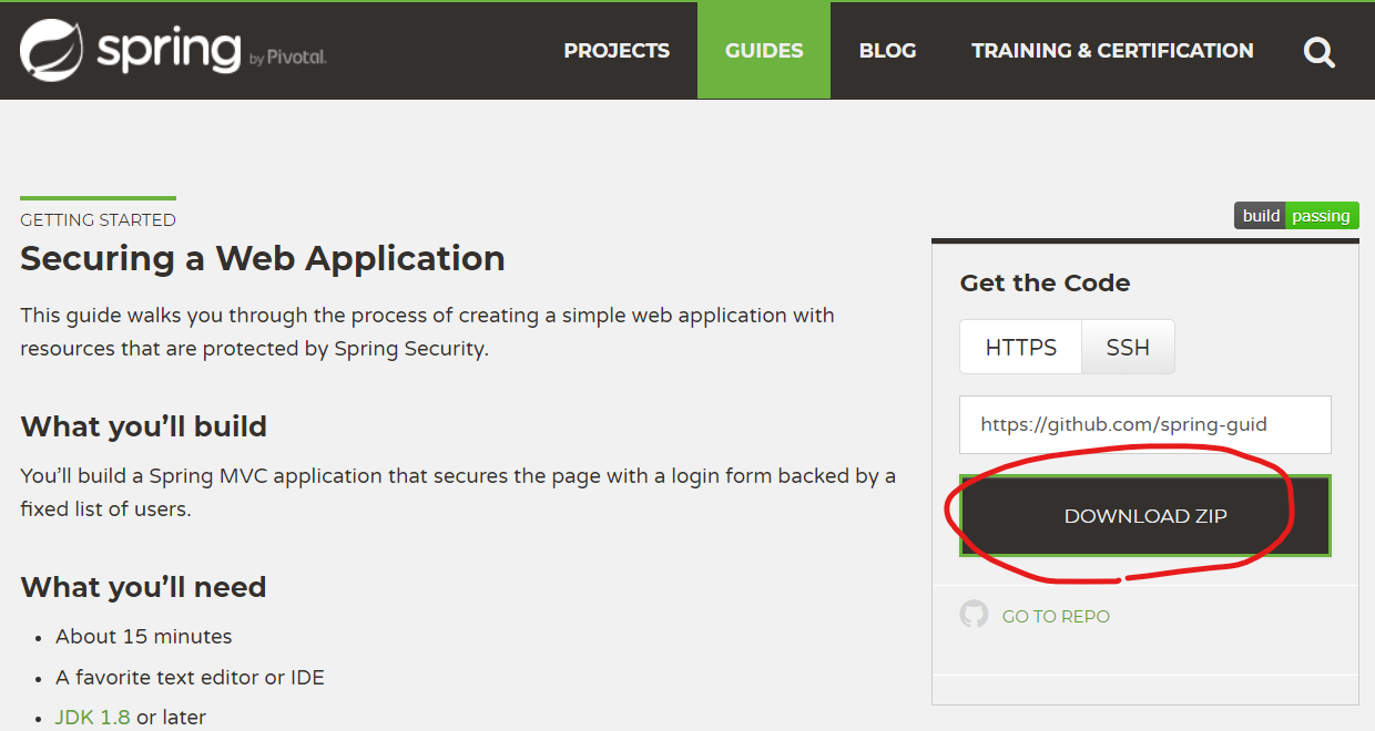 SpringSecurityGettheCode